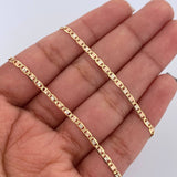 Cadena Escalera Plana 4.35gr / 60cm / +3 Oro 18K &