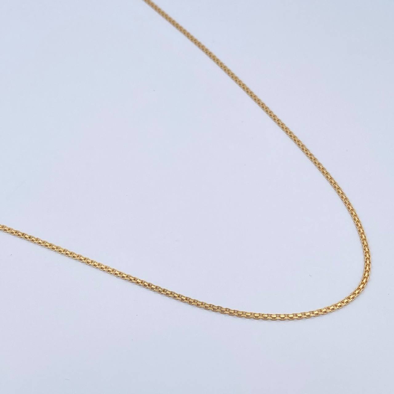 Cadena China 3.05gr / 60.3cm / +1 Oro 18K &