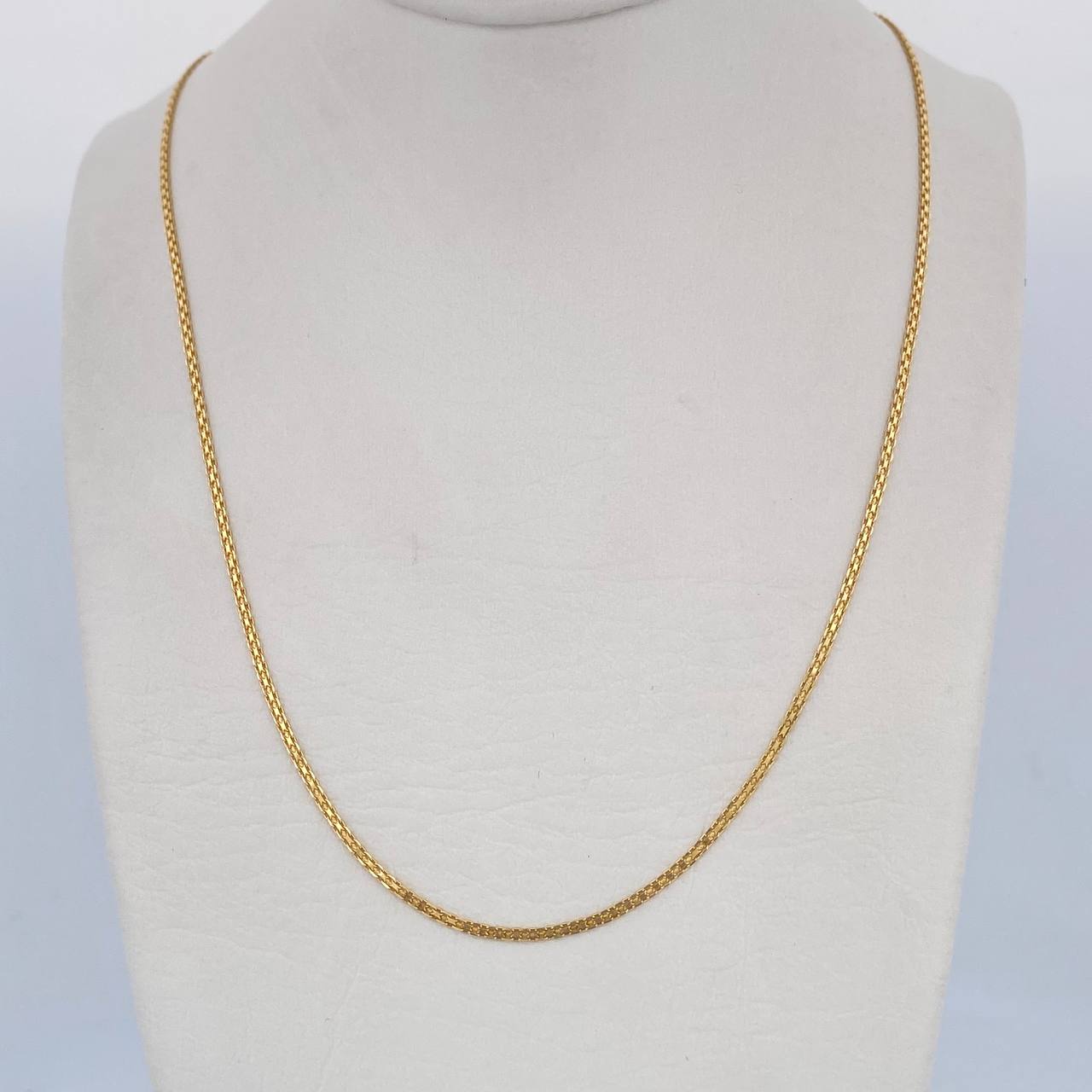 Cadena China 3.05gr / 60.3cm / +1 Oro 18K &