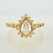 Anillo Halo Gota 2.4gr / T6 1/2 / Oro Amarillo 18K ©
