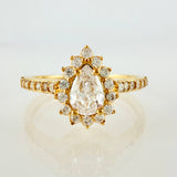 Anillo Halo Gota 2.4gr / T6 1/2 / Oro Amarillo 18K ©