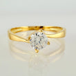 Anillo Solitario Chispa 1.75gr / T7 / Oro Amarillo 18K