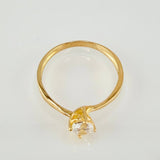 Anillo Solitario Chispa 1.75gr / T7 / Oro Amarillo 18K