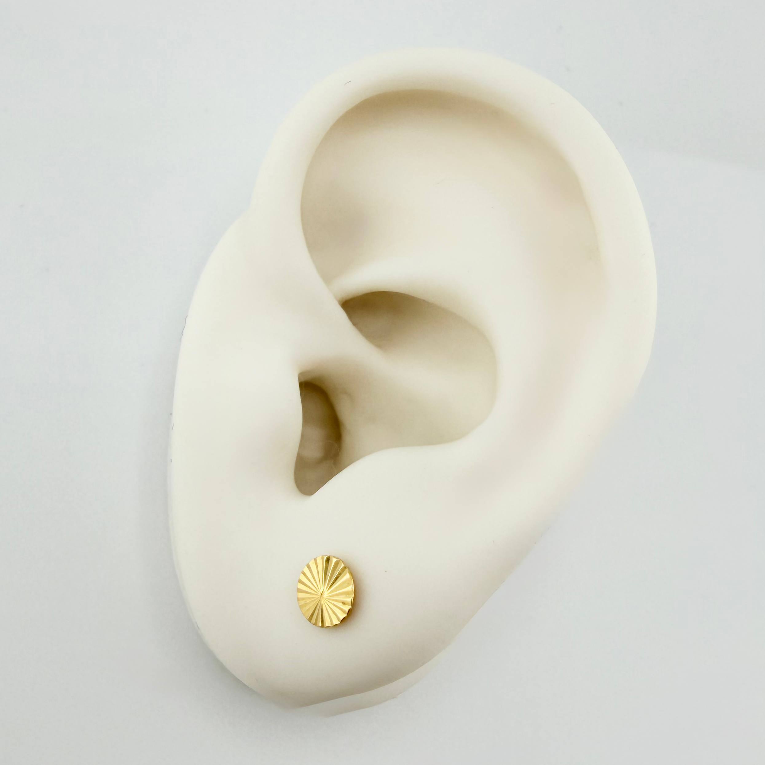 Topos Circulo 0.7gr / 6mm Oro Amarillo 18K
