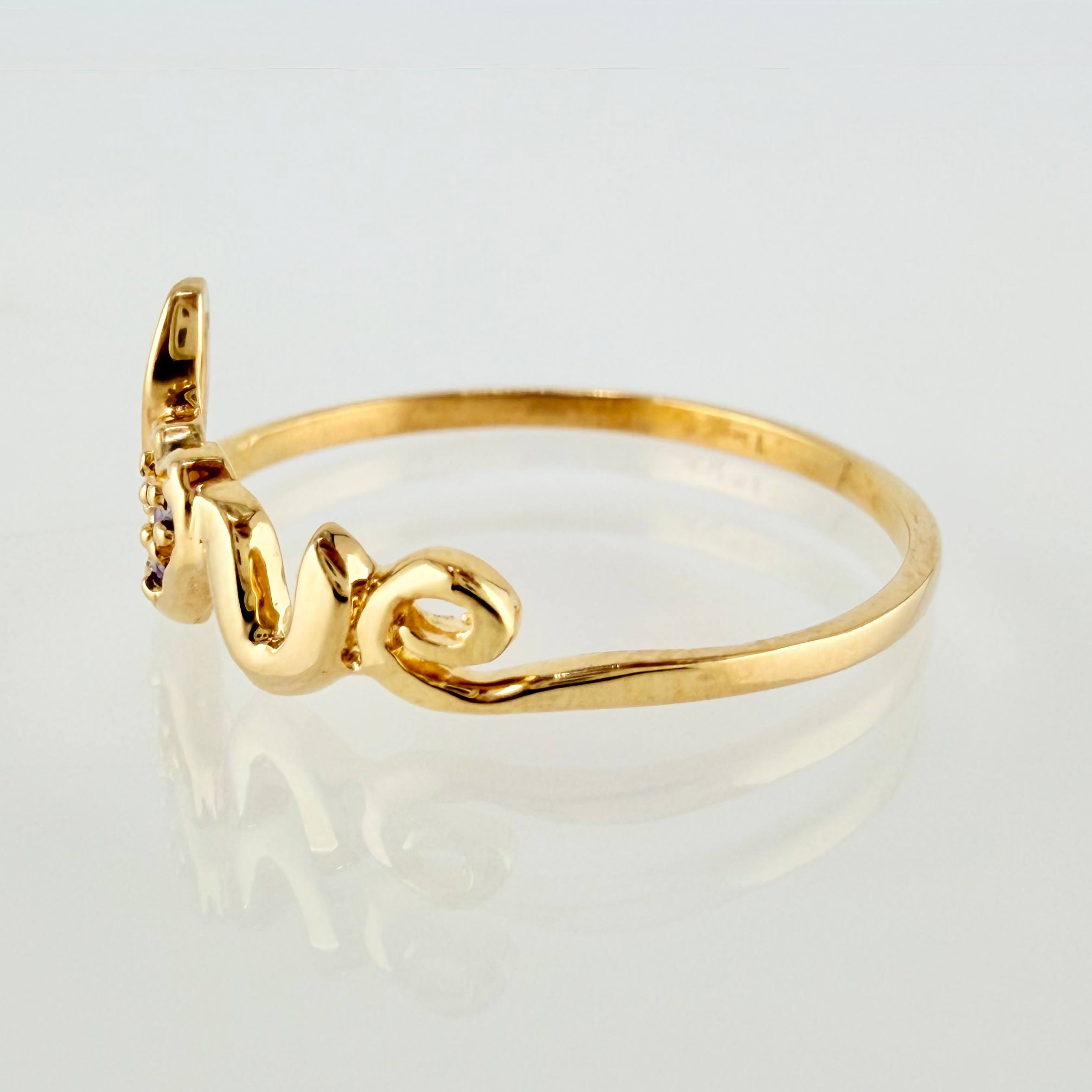 Anillo Love 1.45gr / T8 / Oro Amarillo 18K ©