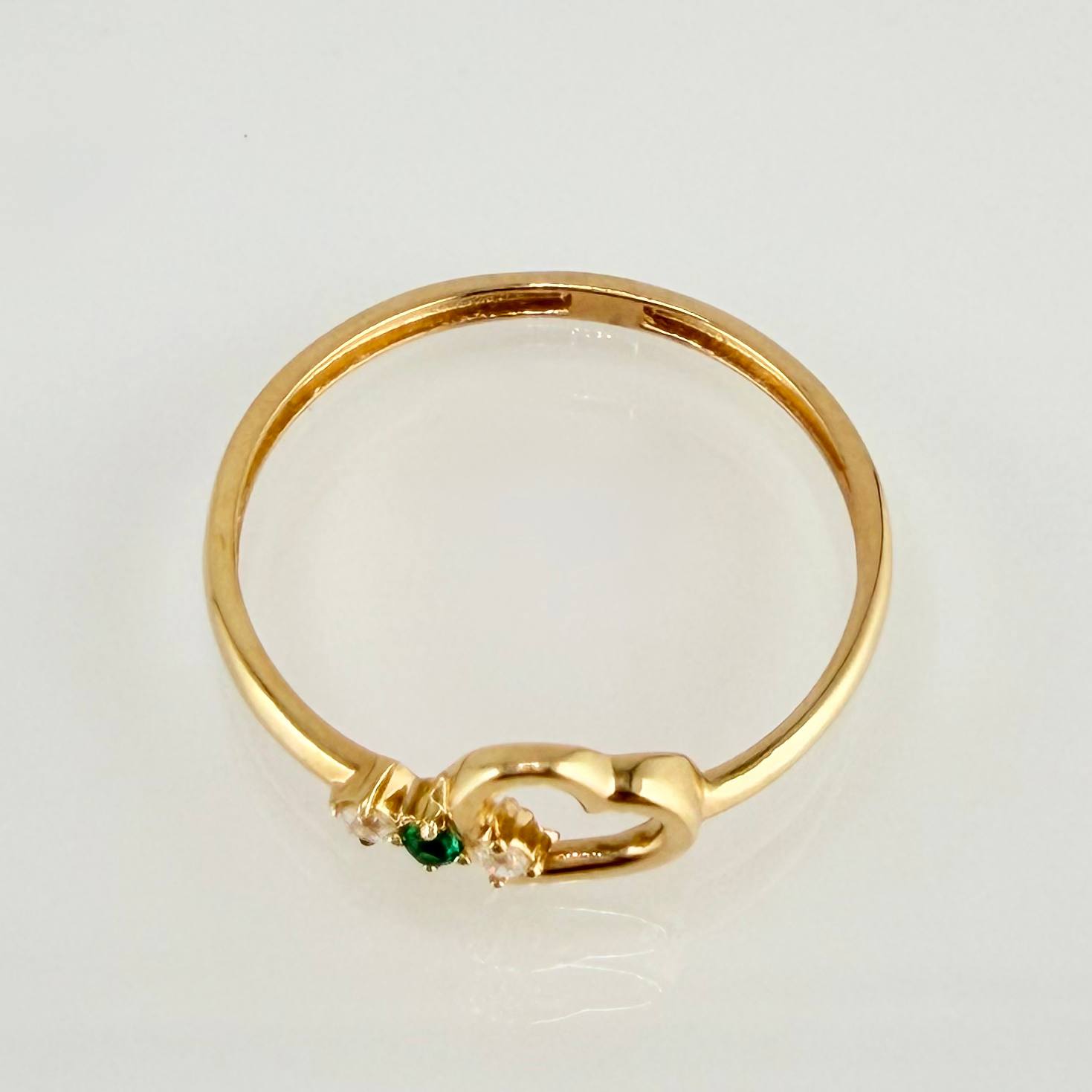 Anillo Corazón 1.1gr / T7 1/4 / Oro Amarillo 18K ©