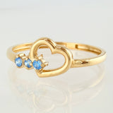 Anillo Corazón 1.2gr / T6 3/4 / Oro Amarillo 18K ©