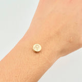 Dije Herraje Letra R 1.45gr / 1cm / Oro Amarillo 18K