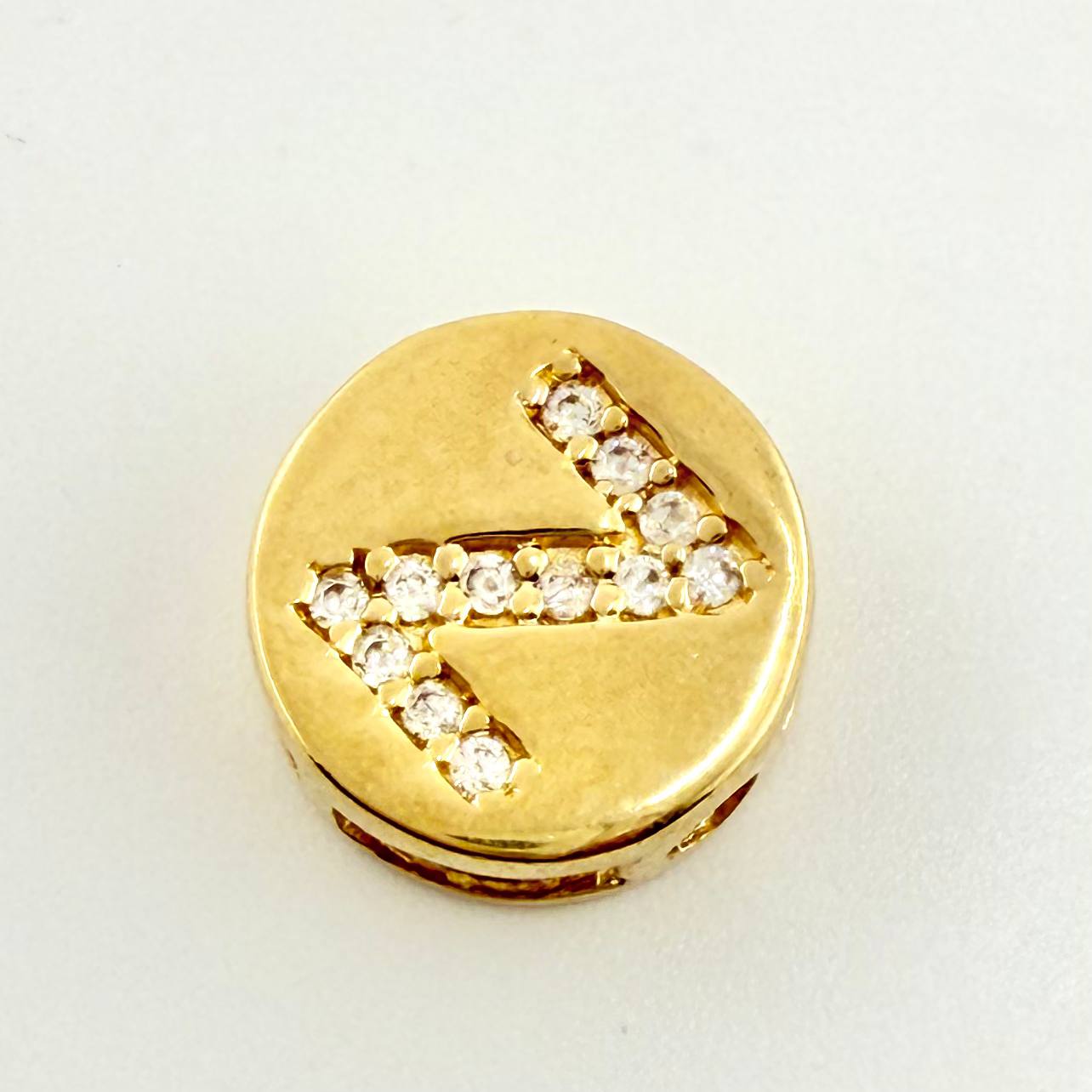 Dije Herraje Letra Z 1.35gr / 1cm / Oro Amarillo 18K