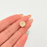 Herraje Dije Letra Z 1.35gr / 1cm / Oro Amarillo 18K *