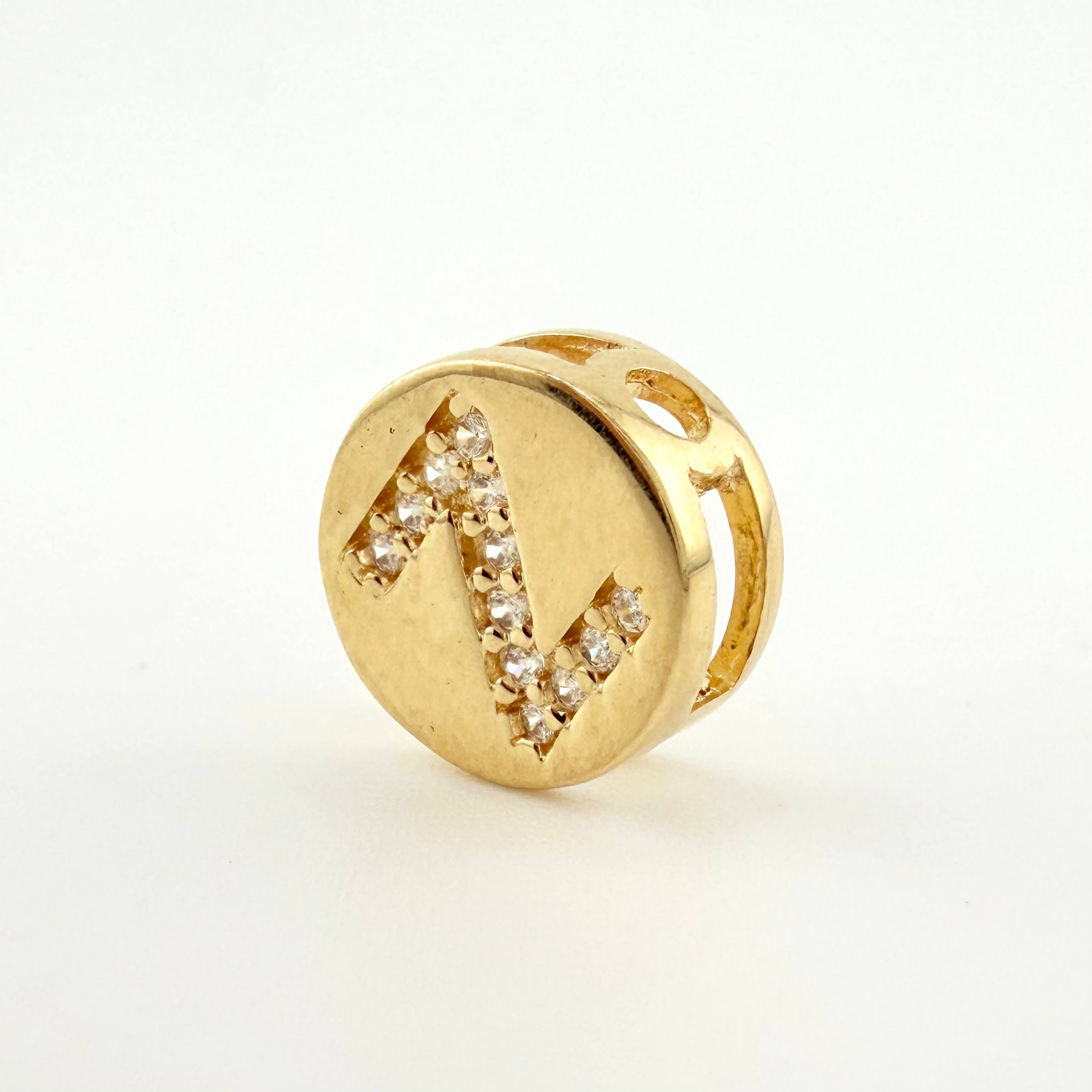 Herraje Dije Letra Z 1.4gr / 1cm / Oro Amarillo 18K *