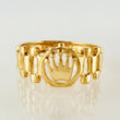Anillo Correa Corona 2.1gr / T4 1/2 / Oro Amarillo 18K ©