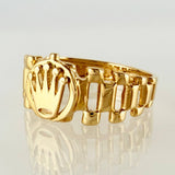 Anillo Correa Corona 2.3gr / T8 / Oro Amarillo 18K