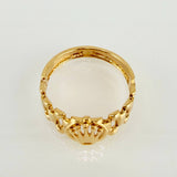 Anillo Correa Corona 2.3gr / T8 / Oro Amarillo 18K