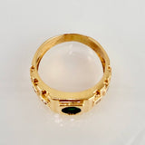 Anillo Niño Correa Incrustada 3.55gr / T4 / Oro Amarillo 18K ©