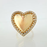 Anillo Corazon 6.35gr / T7 1/4 / Oro Amarillo 18K ©