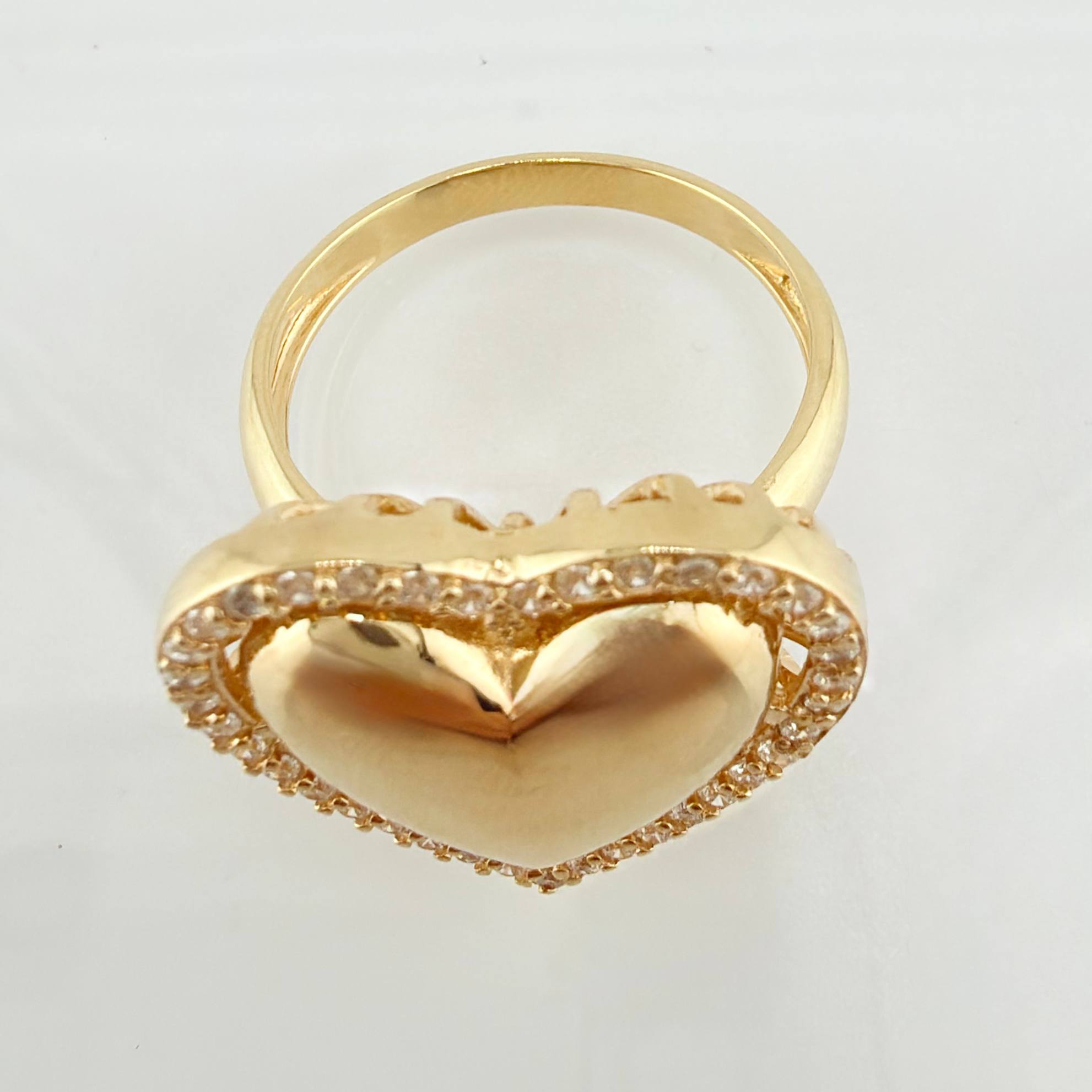 Anillo Corazon 6.35gr / T7 1/4 / Oro Amarillo 18K ©