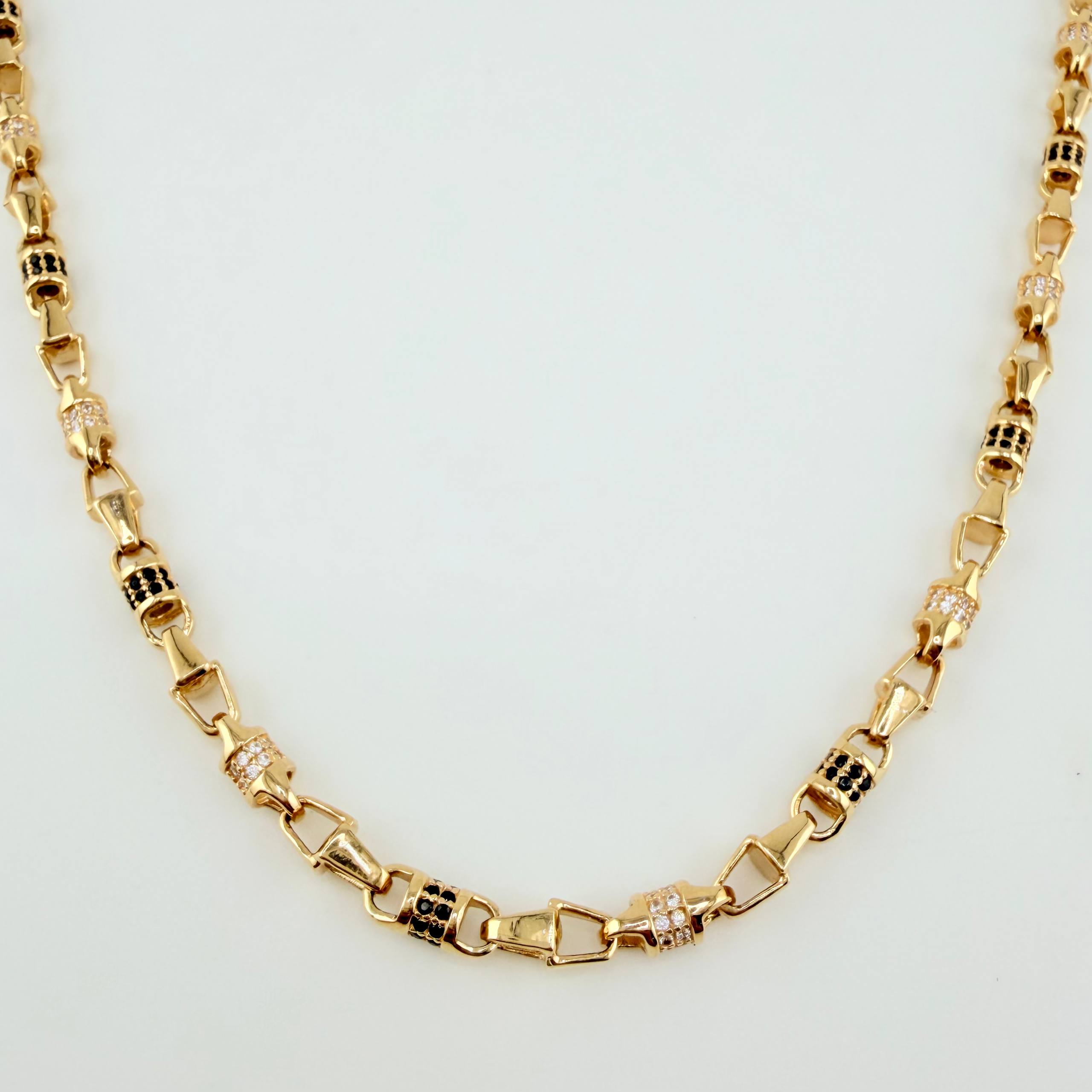 Cadena Rustica Dubai 46.45gr / 65cm / 4mm Oro Amarillo Nac.Esp. 18K *