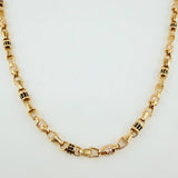 Cadena Rustica Dubai 46.45gr / 65cm / 4mm Oro Amarillo Nac.Esp. 18K *