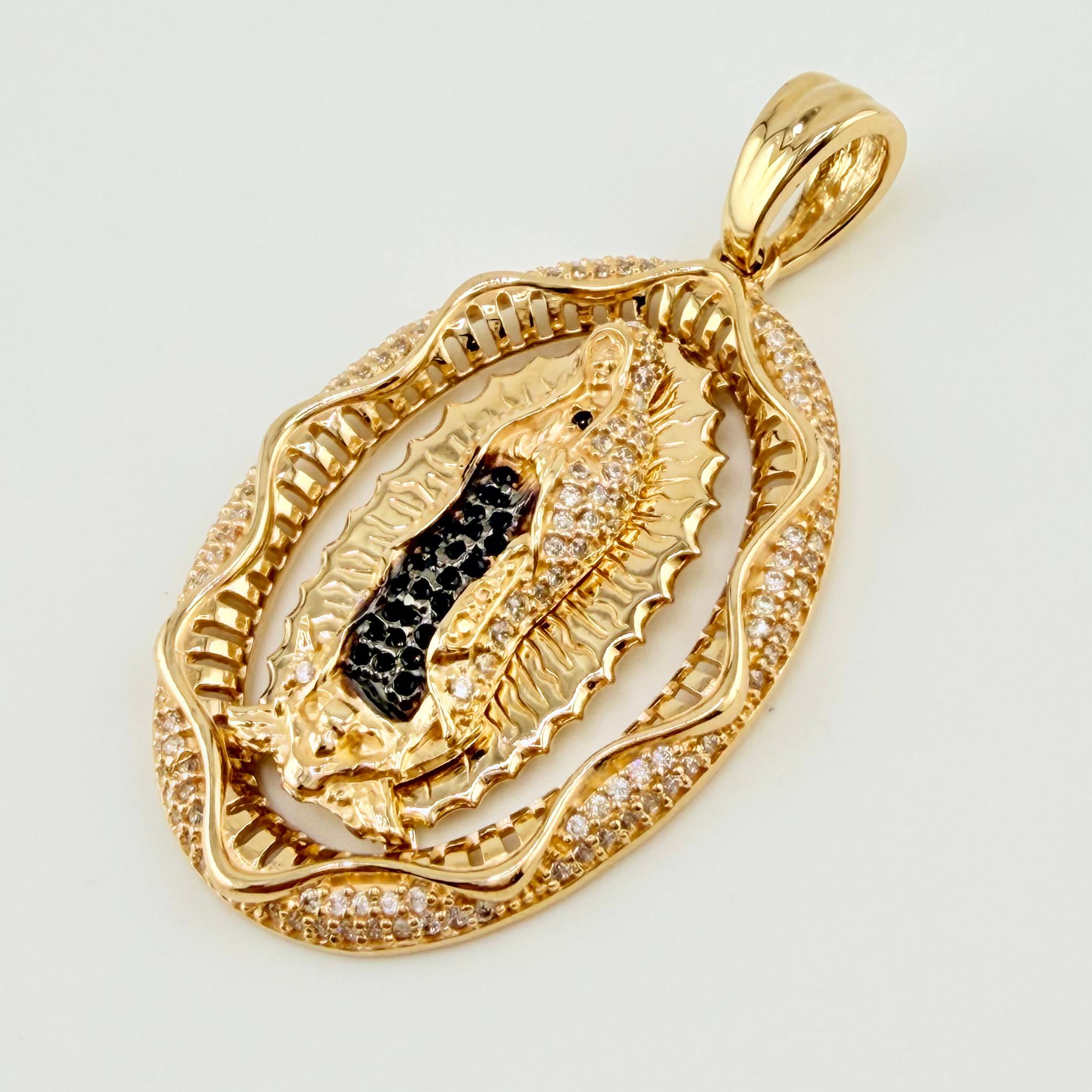 Dije Marco Virgen Guadalupe 15.25gr / 5cm / Oro Amarillo 18K *