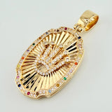 Dije Virge Guadalupe Doble Faz 17gr / 4.5cm / Oro Amarillo 18K *