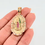 Dije Virge Guadalupe Doble Faz 17gr / 4.5cm / Oro Amarillo 18K *