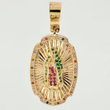 Dije Virge Guadalupe Doble Faz 17gr / 4.5cm / Oro Amarillo 18K *