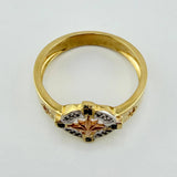 Anillo Brujula 5.2gr / T10 1/4 / Tres Oros 18K ©