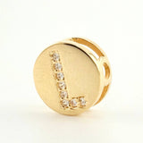 Dije Herraje Letra L 1.35gr / 1cm / Oro Amarillo 18K