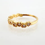 Anillo Corazones Intercalado 1.75gr / T6 1/4 / Oro Amarillo 18K ©