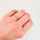 Anillo Corazones Intercalado 1.75gr / T6 1/4 / Oro Amarillo 18K ©