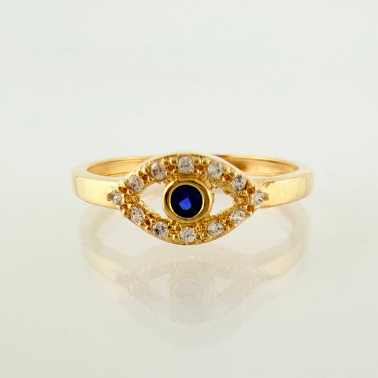 Anillo Ojo Turco 1.65gr / T5 3/4 / Oro Amarillo 18K ©