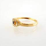 Anillo Ojo Turco 1.65gr / T5 3/4 / Oro Amarillo 18K ©