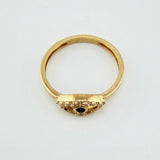 Anillo Ojo Turco 1.3gr / T6 / Oro Amarillo 18K ©