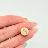 Dije Herraje Letra N 1.5gr / 1cm / Oro Amarillo 18K ©