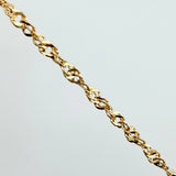 Cadena Singapur 2.1gr / 50cm / 2.3mm Oro Amarillo +3 18K
