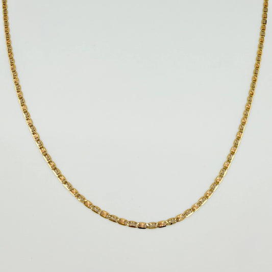 Cadena Plana 1.9gr / 40cm / 1.9mm Tres Oros +3 18K ©