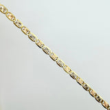 Cadena Plana 2.1gr / 45cm / 1.8mm Tres Oros +3 18K