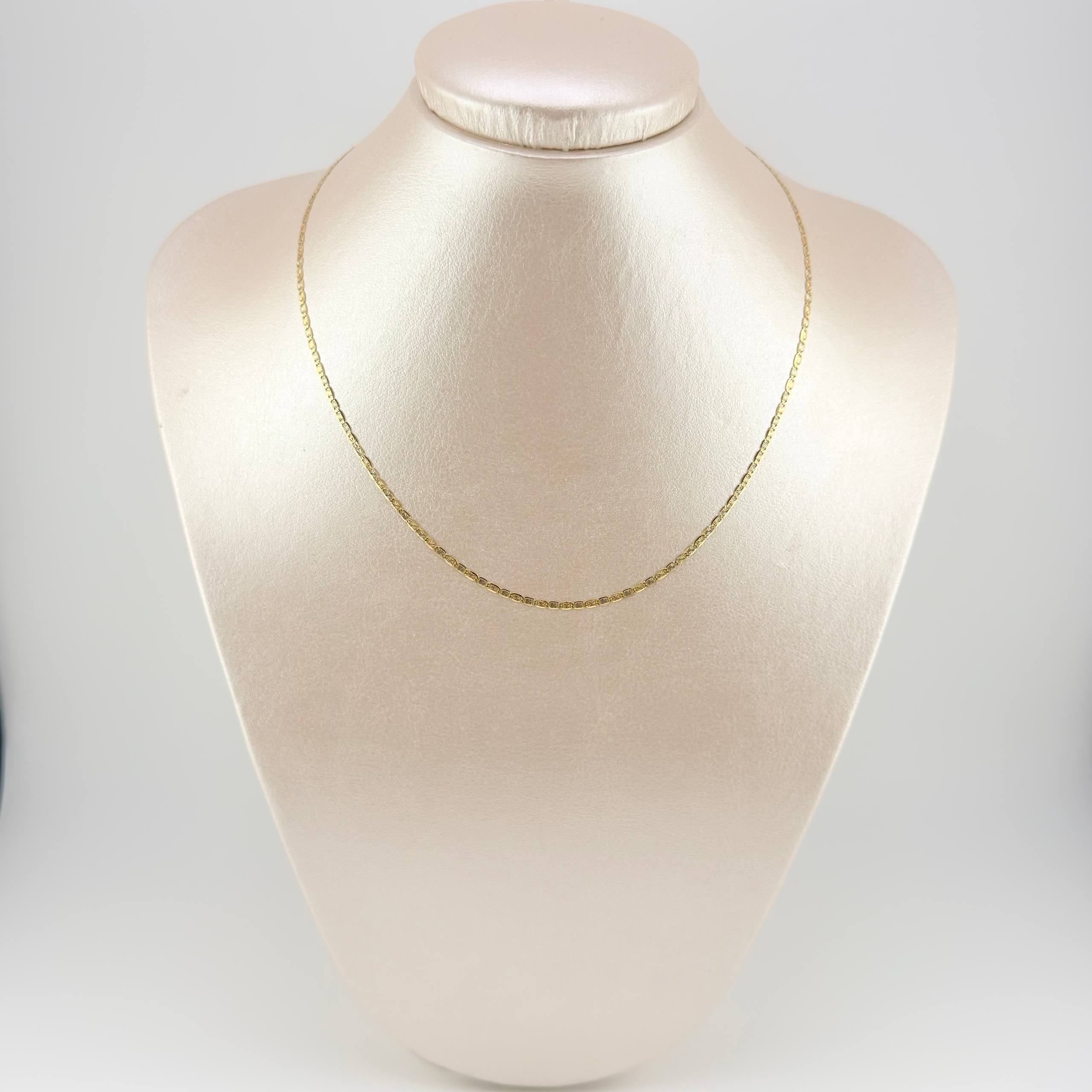 Cadena Plana 1.9gr / 40cm / 1.9mm Tres Oros +3 18K ©