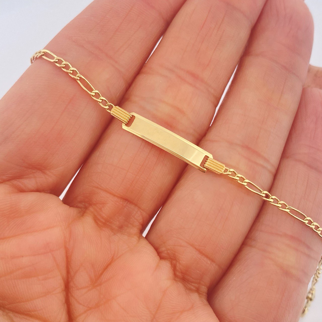 Pulso Bebé Fígaro 1.45gr / 14.5cm / Oro Amarillo +1 18K &