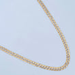 Cadena Cubana 10.35gr / 56.5cm / Dos Oros Amarillo Blanco +3 18K &