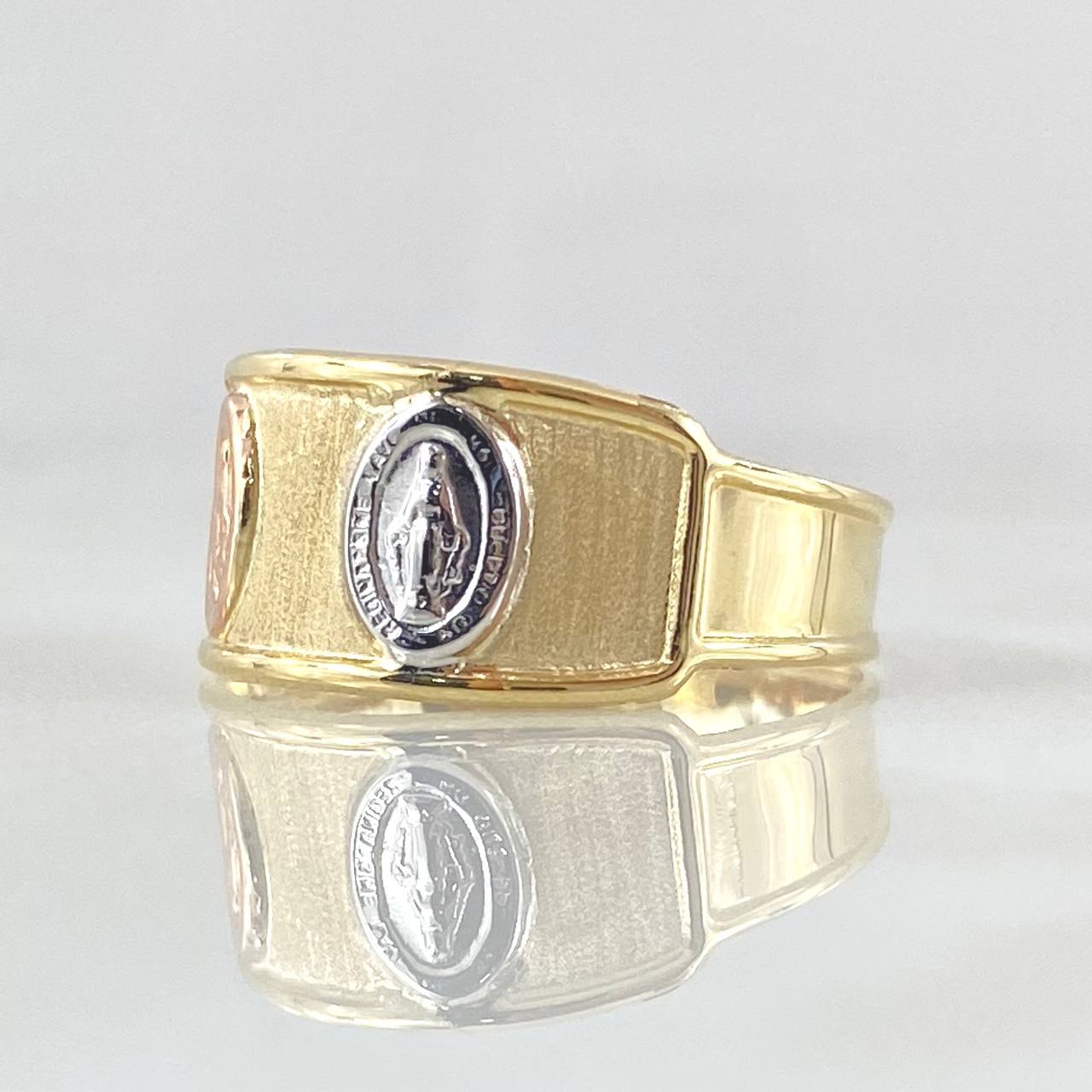 Anillo Virgen Milagrosa  1.65gr / T8 1/2 / Oro 18K ©