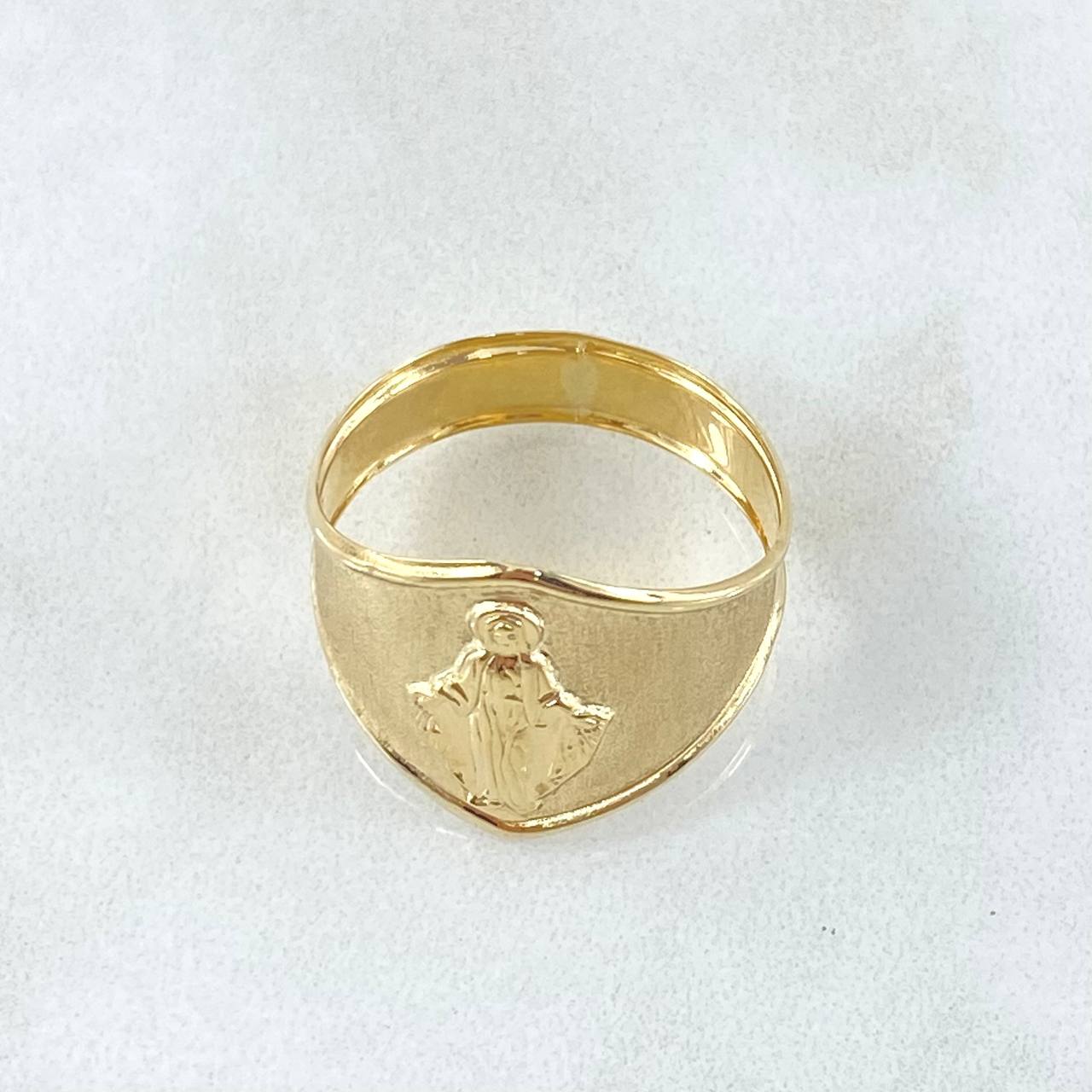Anillo Virgen Milagrosa 1.9gr / T6 1/2 / Oro 18K -