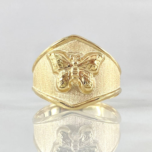 Anillo Mariposa 2.2gr / T8 1/4 / Oro 18K