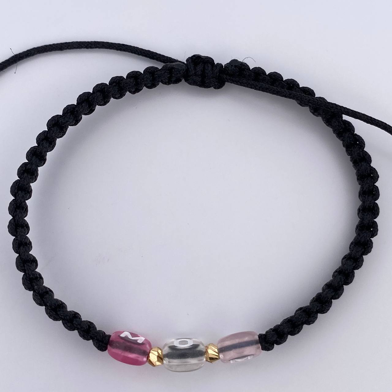 Pulsera Negra Mom 0.1gr / Oro 18K &