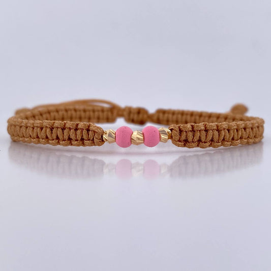 Pulsera Beige Neoprenos 0.15gr / Oro 18K &