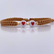 Pulsera Beige Corazones 0.15gr / Oro 18K &
