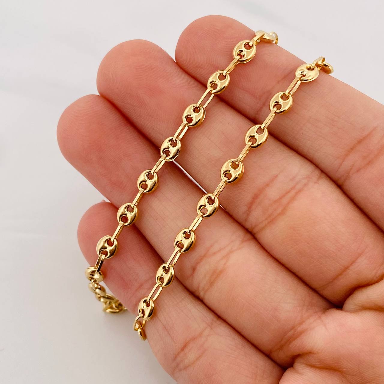 Cadena GC 5.5g / 45cm / 4.09mm Oro Amarillo 18K