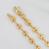 Tobillera GC 3.45g / 26.5cm / 4.05mm Oro Amarillo 18K
