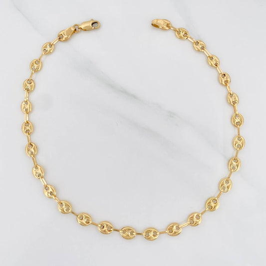 Tobillera GC 4g / 27.8cm / 5.01mm Oro Amarillo 18K